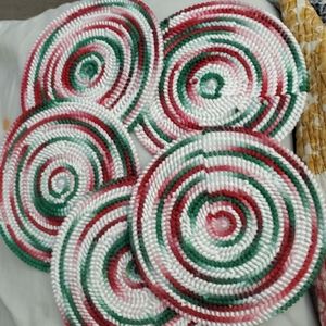 Christmas color theme coasters